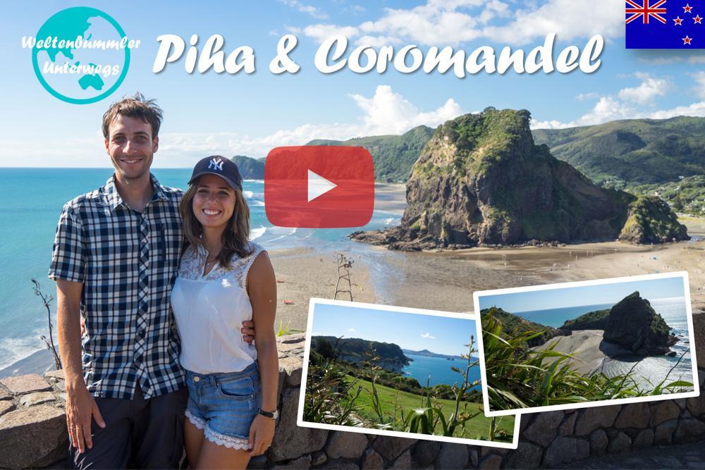 Piha & Coromandel ∙ Heiße Pools und schwarze Strände ∙ Neuseeland ∙ Weltreise Vlog #45