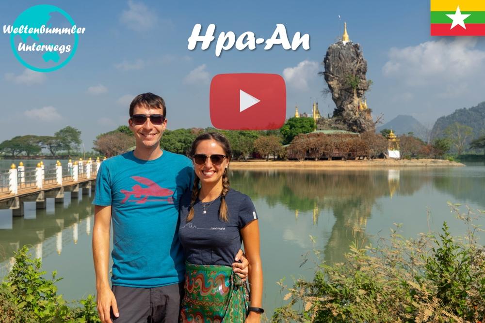 Hpa-an ∙ Höhlen, Reisfelder und viele Buddhas ∙ Myanmar ∙ Weltreise Vlog #61