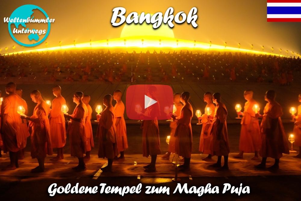 Bangkok ∙ Magha Puja ∙ Mit 100.000 Menschen im Dhammakaya Tempel ∙ Thailand ∙ Weltreise Vlog #74