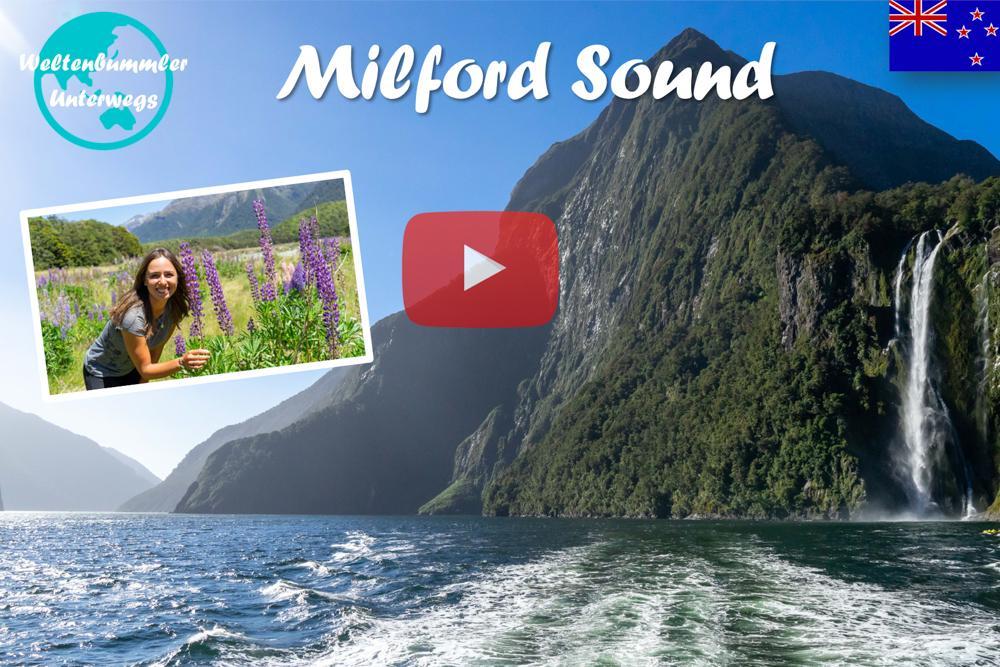 Milford Sound ∙ Mit dem Boot durch die Fjorde Neuseelands ∙ Weltreise Vlog #54