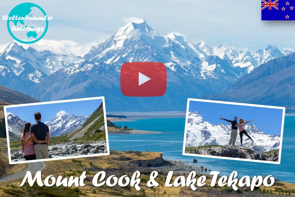 Mount Cook & Lake Tekapo ∙ Zwischen Gletscher und Blumen ∙ Neuseeland ∙ Weltreise Vlog #56